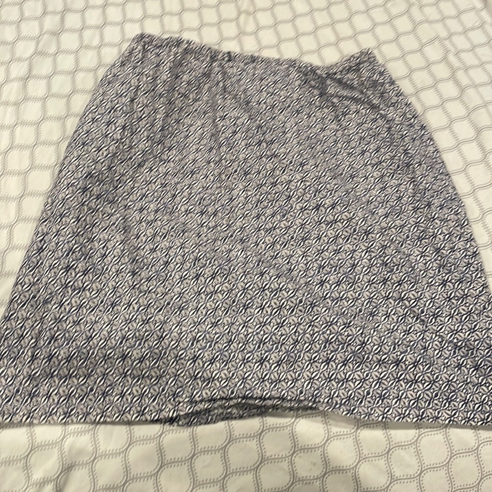 Blue Print Skirt S